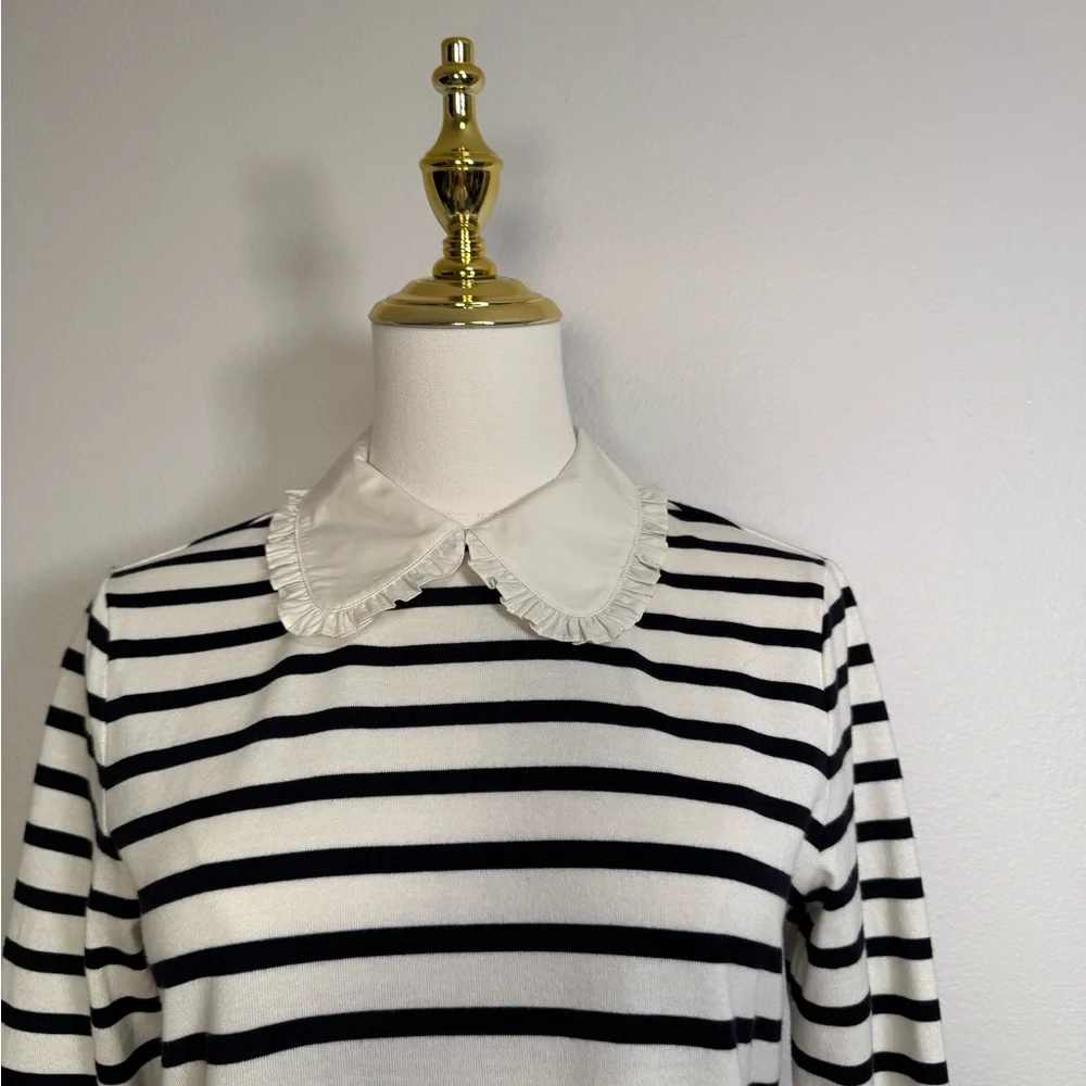 Kate Spade Poplin Collar Striped Tee‎ Dress Women’s Sz Xs Classic